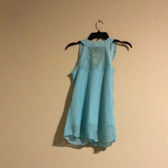 Aqua sleeveless top - Picture 2 of 2